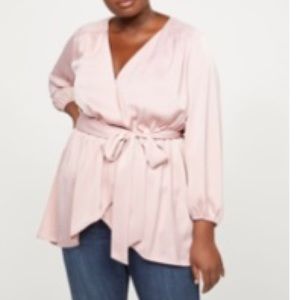 NWT Lane Bryant size 26/28 hi-low faux wrap tunic
